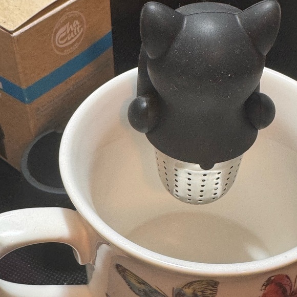 Cat Silicone Tea Infuser - Black - Picture 6 of 7